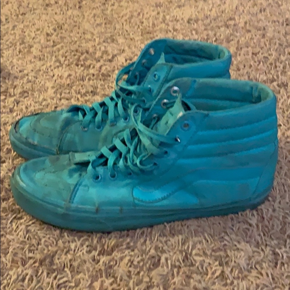 Turquoise sk8-hi vans